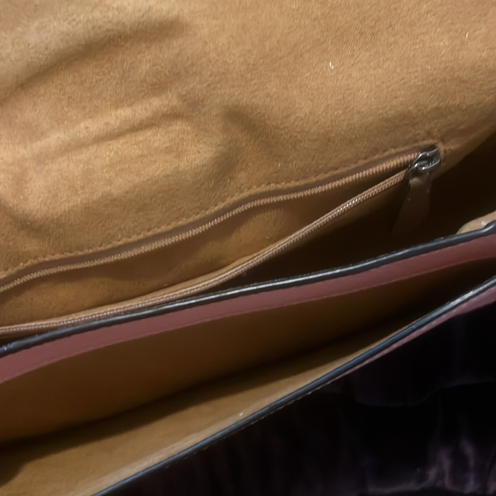 Coach Georgia colorblock Pink and Green Whipstitch Shoulder Bag - Picture 8 of 8